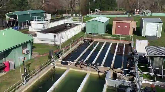 View of the Tiger Point Wastewater Treatment facility